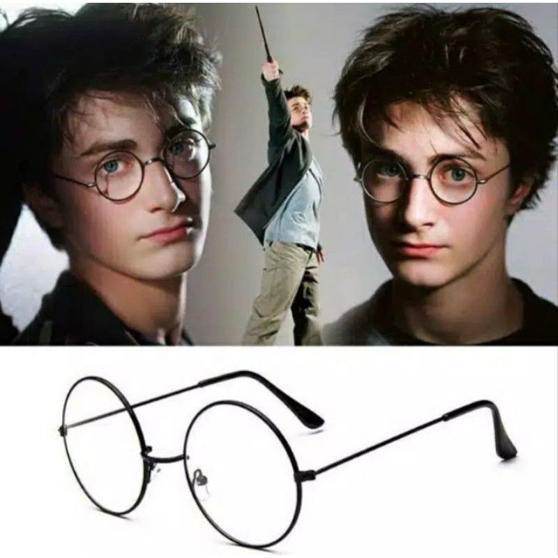 Mata กรอบแว่นตาทรงกลม Harry potter | กรอบแว่นตาป้องกันรังสี | แว่นอ่านหนังสือ Minus Plus