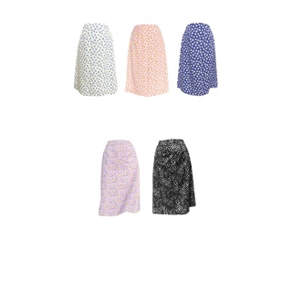 POKEE SKIRT กระโปรงพิมพ์ลายดอกไม้ มีซับในทั้งตัว (มีสะโพกใส่สวยมาก!) แจกโค้ดในแชทน้า