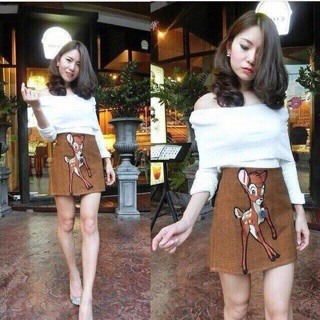 Skirt งานปักลายกวาง