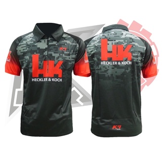 เสื้อยิงปืน K9-12 : HK BLACK-RED