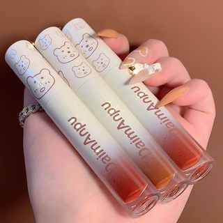 DAIMANPU CUTE Bear Mirror Lip Lacquer ลิปกลอสลิปสติก