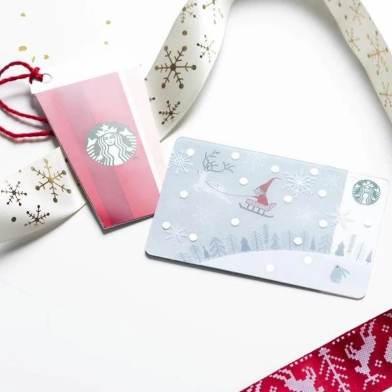 บัตรสตาร์บัค Starbucks ลายคริสต์มาส บัตรเปล่า thumbnail 4