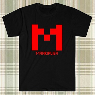[COD]เสื้อยืด พิมพ์ลายโลโก้ Markiplier Vlogger สีแดง สไตล์ฮิปสเตอร์S-5XL