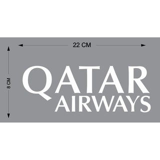 สติกเกอร์ ลาย Qatar Airways สําหรับติดตกแต่ง