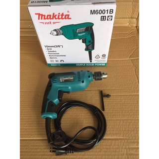 🔥โค้ดINC3LEL3ลด30฿สว่านไฟฟ้า 10 mm 450W Electric Drill ยี่ห้อ Makita รุ่น M6001B