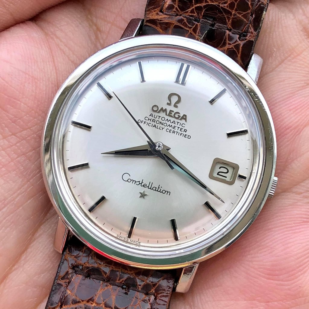 Vintage Omega Constellation Stainless Silver Dial  Cal.561 หอดูดาว ขาไม้ขีด ขนาดจัมโบ้ 36 มม. สแตนเล