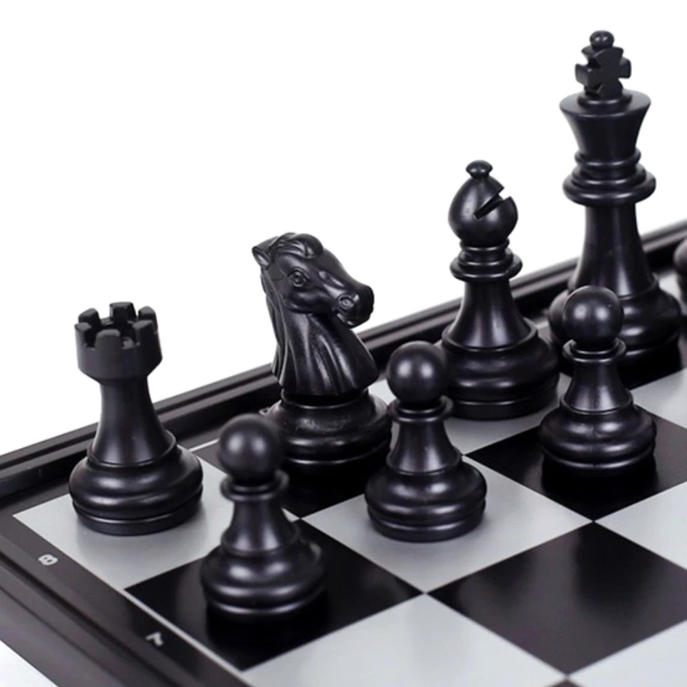 หมากรุกสากลแม่เหล็ก Black&White Magnetic Chess ของเล่น เด็ก บอร์ดเกม thumbnail 6