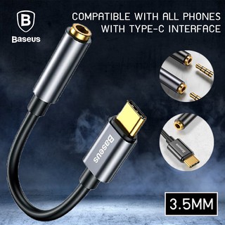 อะแดปเตอร์รองรับการเชื่อมต่อสำหรับโทรศัพท์ Baseus adapter type-C to 3.5MM L54 สายอะแดปเตอร์เสียง อะแดปเตอร์หูฟัง