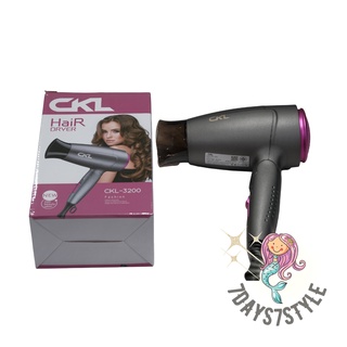 ไดร์เป่าผม รุ่น Salon Pocket  hair dryer รุ่น พับได้ ลมเเรง มีลมเย็น ประกัน 1 ปี