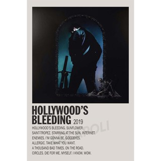 โปสเตอร์ ลายปกอัลบั้ม Hollywoods Bleeding ศิลปิน Post Malone