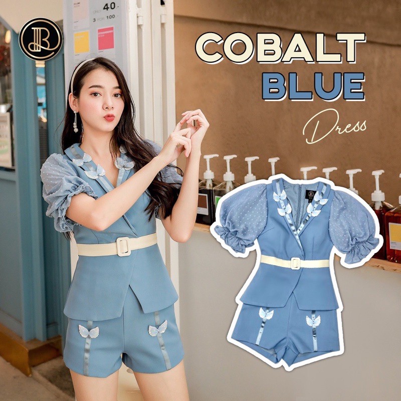 Cobalt Blue:BLT Brand ชุดเซ็ตสีฟ้าสดใสน่ารักมาก