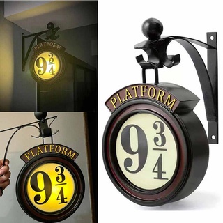 Harry Potter Wall Hanging Night Light  LED Metal Bracket Wall Art Lamp Home Decoration