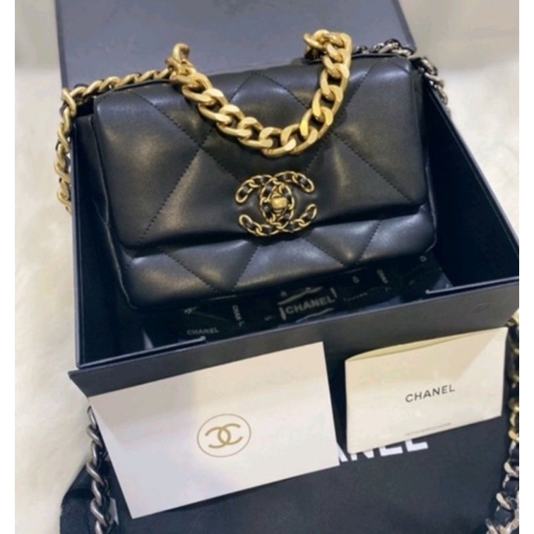 chanel 19 mini flap bag 20 cm VIP Gift Premium Gift ของแท้💯%