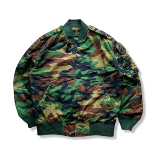 Camo Bomber Jacket รอบอก 48”