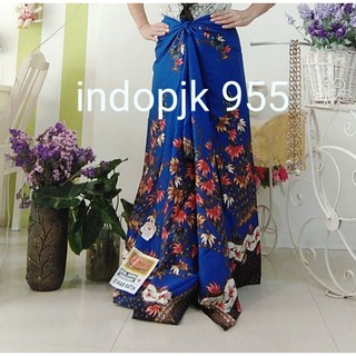 indopik 955ผ้ถุงอินโดนีเชีย สีน้ำเงินลายต้นไผ่