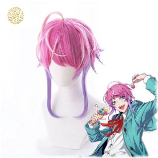 Division Rap Battle Hypnosis Ramuda Cosplay Wig Heat Resistant Synthetic Hair Short Curly Anime RY