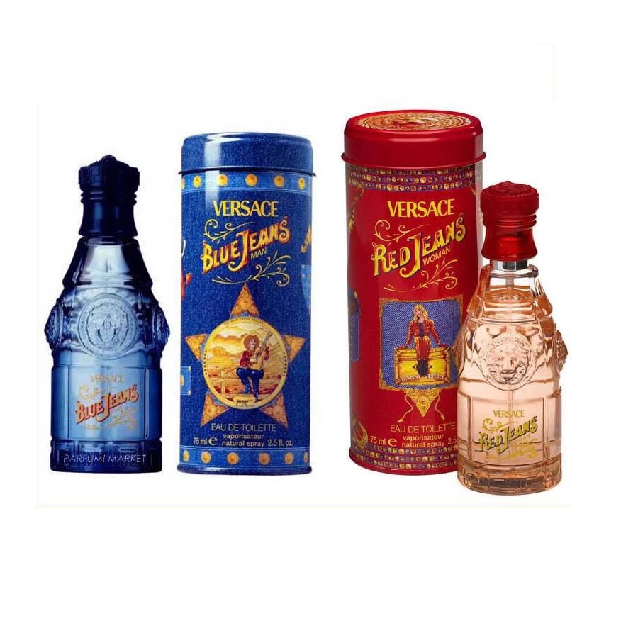 ( 1 ขวด ) Versace Blue Jeans / Red Jeans EDT 75 ml.