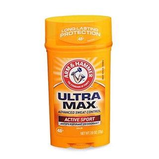 อาร์มแอนด์แฮมเมอร์ โรลออนสติ๊ก Arm &amp; Hammer™ UltraMax™Active Sport 73g ระงับกลิ่นกาย ลดเหงื่อใต้วงแขน