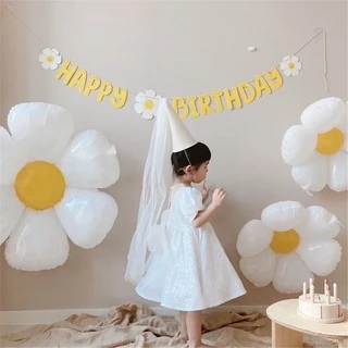 ร้านไทยพร้อมส่ง🙂ลูกโป่งดอกเดซี่ ลูกโป่งฟอยด์ daisy มี3ขนาด น้อนน่ารักมากก พร้อมส่งในไทย