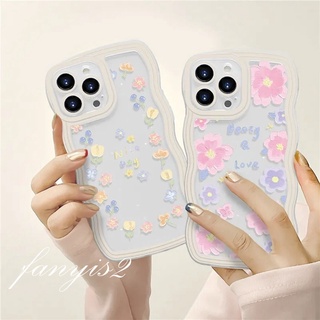 เคส Huawei Y9 Prime 2019 Y9s Y7A Nova 5T 7i 7 Pro 9 3i 3E 4E Honor 8X ดอกไม้น่ารัก นุ่ม TPU คู่ เคสโทรศัพท์ กันฝุ่น ขอบหยัก เคสด้านหลัง