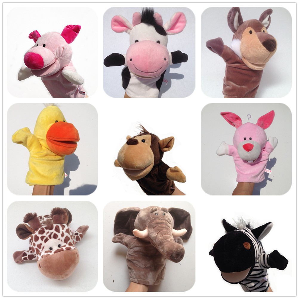 ตุ๊กตามือ (พร้อมส่ง) ตัวใหญ่ อ้าปากได้ สื่อการเรียนรู้สำหรับเด็ก เสริมสร้างพัฒนาการ