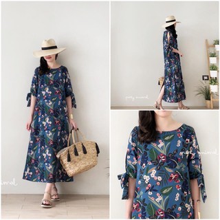 IN STOCK!! Maxi dress ทรงแขนตุ๊กตาตัวปล่อยๆ