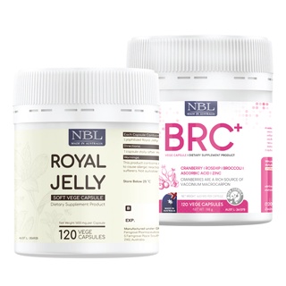 [ชุด SET D] NBL Royal Jelly VEGE (120 แคปซูล) + NBL BRC+ VEGE (120 แคปซูล)