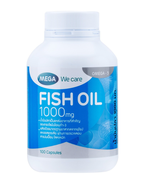 Mega We Care Fish Oil 1000 mg 30'S/100'S สารพัดประโยชน์ น้ำมันปลา โอเมก้า-3 | Shopee Thailand