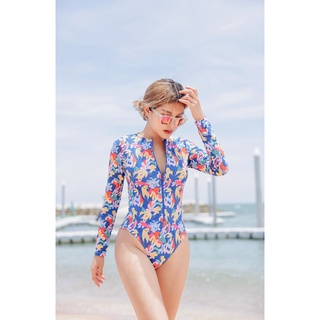 UV  Sleeve Swimsuit ชุดว่ายน้ำ ชุดเซิร์ฟ วันพีช แขนยาว FIXME One Piece