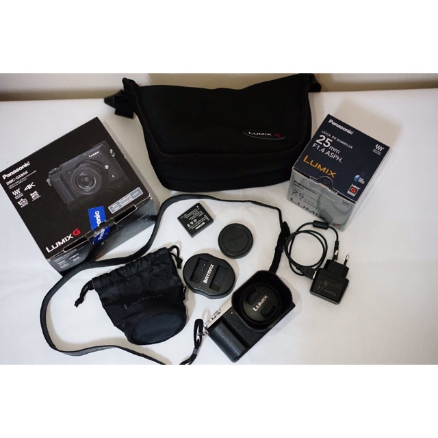 กล้อง lumix GX85  พร้อม เลนส์ pana + leica 25 mm f 1.4