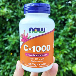 วิตามินซี C-1000 With 100 mg of Bioflavonoids 100 Veg Capsules (Now Foods®)