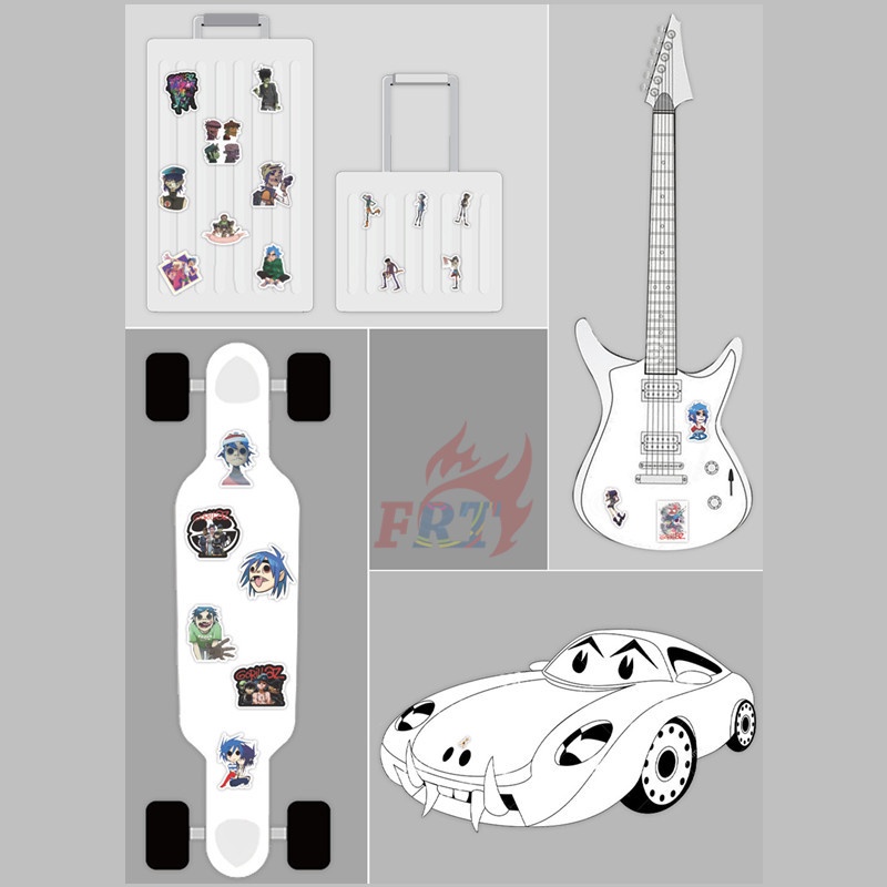 ❉ Gorillaz Series 01 Stikers ❉ 50 ชิ้น/เซ็ตกันน้ํา DIY Fashion Decals Doodle Stikers - รูปที่ 5