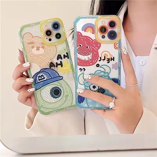 Soft Casing Samsung Galaxy A53 A33 A13 A52 A52S A32 A72 A12 A22 Lte A50 A50S A30S A71 A51 A31 A21 A20 A30 A21S M12 M22 M32 S22 S22+ S21 S21+ Ultra Plus 4G 5G Monsters University Sulley Michael Mr.Q Angel Eyes Clear Cartoon Line Graffiti Phone Case STD 09