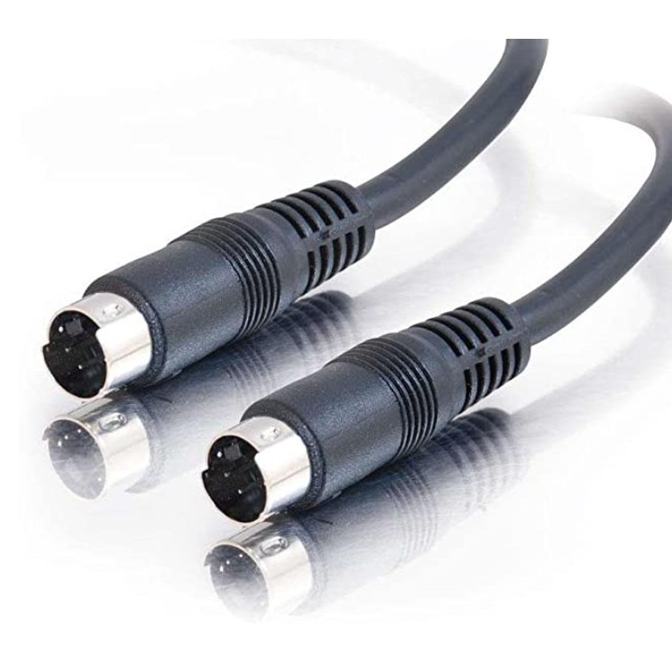 S สายเคเบิลเทอร์มินัล s-video 4 Pin ตัวผู้ เป็นตัวผู้ 4pin 7pinS สําหรับคอมพิวเตอร์ TV AV