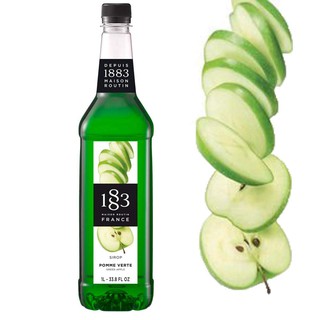 1883 GREEN APPLE FLAVORED SYRUP 1000 ml.(1883 น้ำเชื่อมกลิ่นกรีน แอปเปิ้ล 1000 มล.)