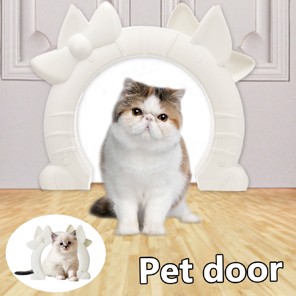 Max 30lbs Cat Door The Kitty Pass Interior Indoor Hidden Litter Dog Box Pet