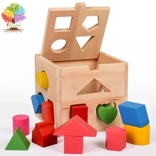Treeyear Montessori บล็อกไม้ของเล่นเพื่อการศึกษาสําหรับเด็ก