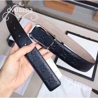 เข็มขัด GUCCI Classic Logo Signature Presbyopic Striped Belt