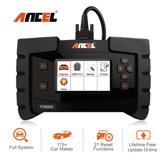 Ancel FX6000 OBD2 เครื่องสแกนเนอร์วินิจฉัยรถยนต์ OBD