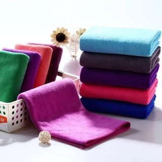 ผ้าเช็ดตัวนาโน สีพื้น ขนาด 70x140cm