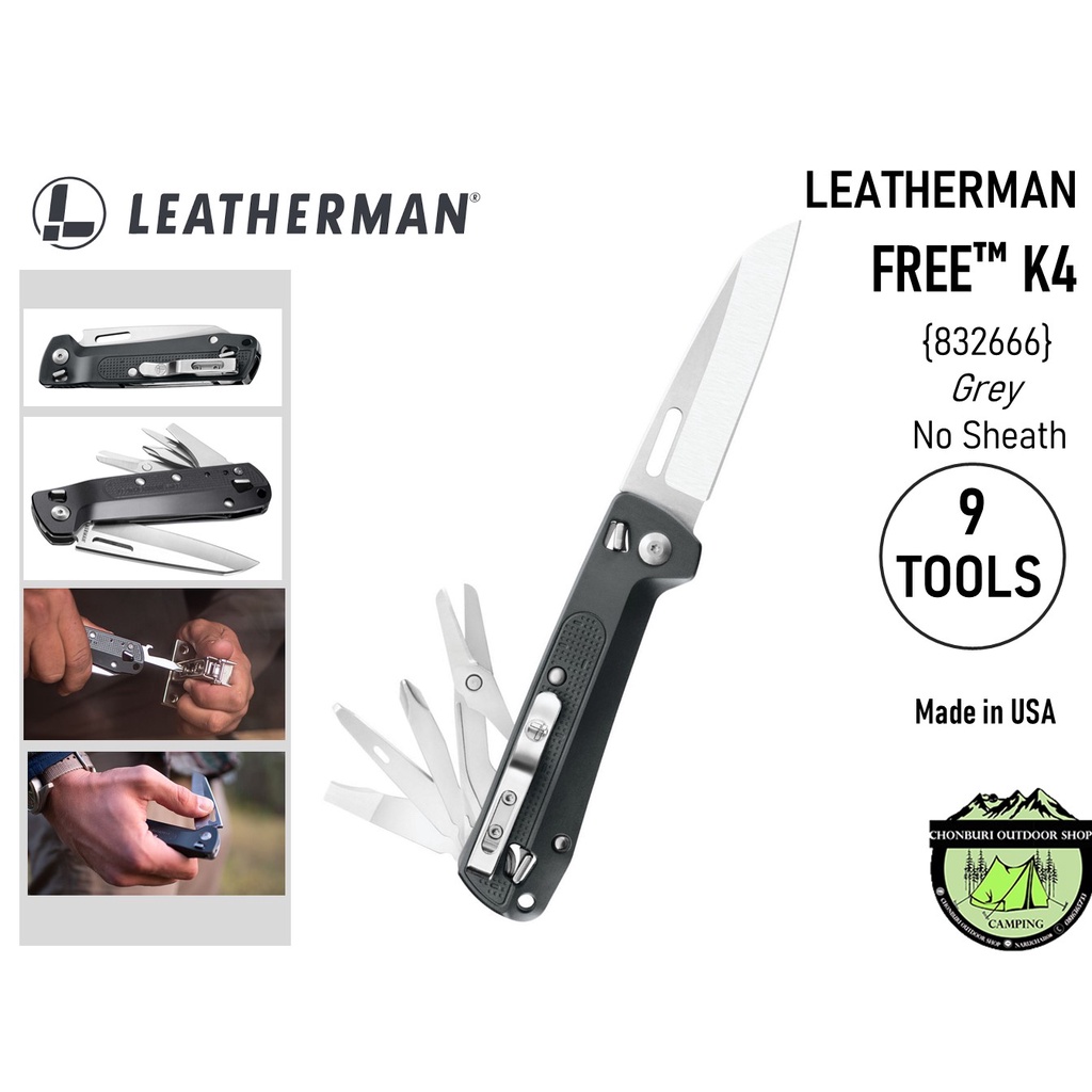 Leatherman Free K4 Grey {832666} No Sheath#9 Tools