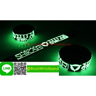 Enter Shikari ขายริสแบนด์เรืองแสง  ESI167GA Wristband สายรัดข้อมือวงร็อค