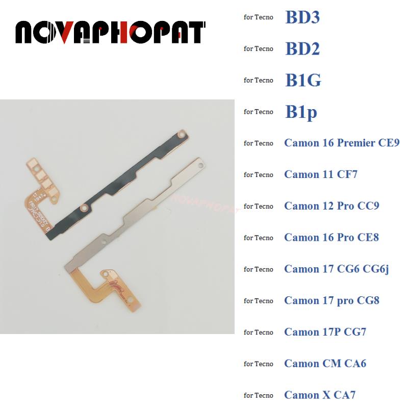 On Off Volume Up Downริบบิ้นสําหรับTecno Camon 11 12 16 17 17P X CM Pro Premier CF7 CE9 CC9 CE8 CG6 