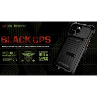 เคสสำหรับไอโฟน 13 Pro/13 Pro Max/12 Pro/12 ProMax แบลคออพส์  ยี่ห้อ Element Case รุ่น Black Ops for iP 13 Pro/13 Pro Max