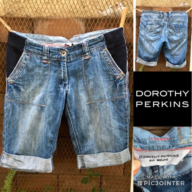 พร้อมส่ง Dorothy 2sis1bro สามส่วน แบรนด์แท้ 8 Euro มือสอง 36 sz UK กางเกงยีนส์ Perkins