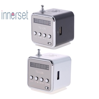 [innerset] Td-v26 ลําโพงวิทยุ FM ดิจิทัล ขนาดเล็ก แบบพกพา พร้อมตัวรับสัญญาณ รองรับการ์ด TF