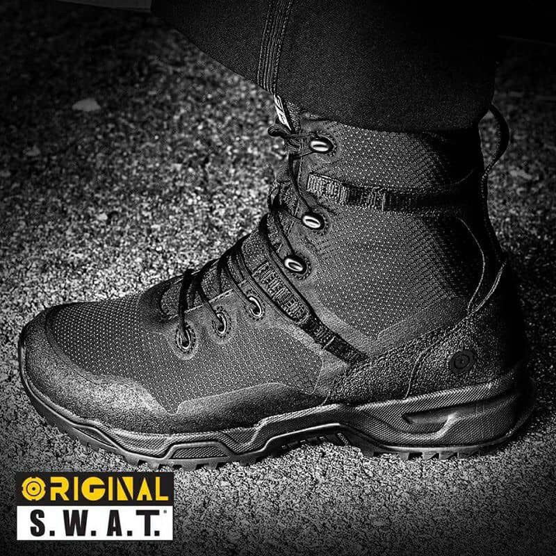 Paling Alpha Fury Side Zip Boot (สีดํา), Kasut Operasi Pengatkuasa Polis Army Military.