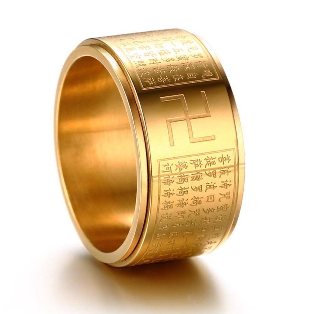 ☽แหวนหัวใจพระสูตรของแท้ แหวนหทัยสูตร #ทองกว้าง แหวนหมุนได้ แหวนสแตนเลส  แหวนทอง แหวนเงิน แหวนโชคลาภ ไม่ลอก # ทองกว้าง