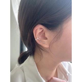 A.piece จิวเงินแท้ [all silver 925] Crystal piercing