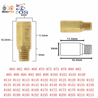 Motoparts SHOP ชุดเจ็ทคาร์บูเรเตอร์หลัก อุปกรณ์เสริมรถจักรยานยนต์ 10 ชิ้น